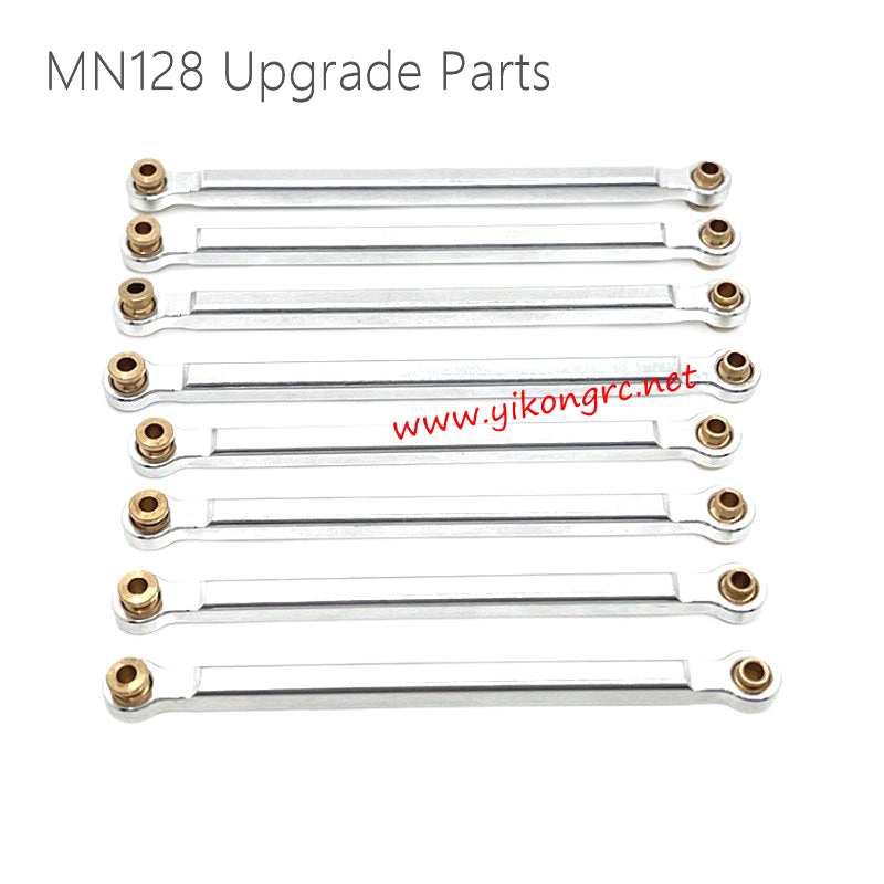 MN Model MN-128 Upgrade Parts Chassis Mounting Rods silver