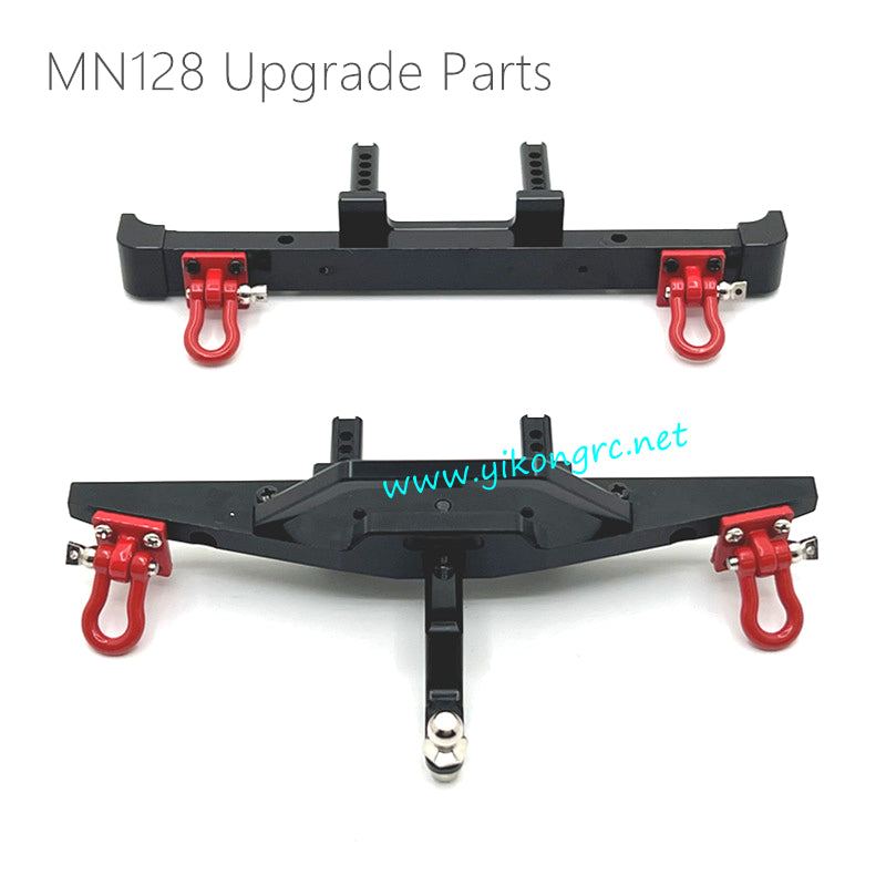 MN Model MN-128 Upgrade Parts Front and Rear Bumpers black
