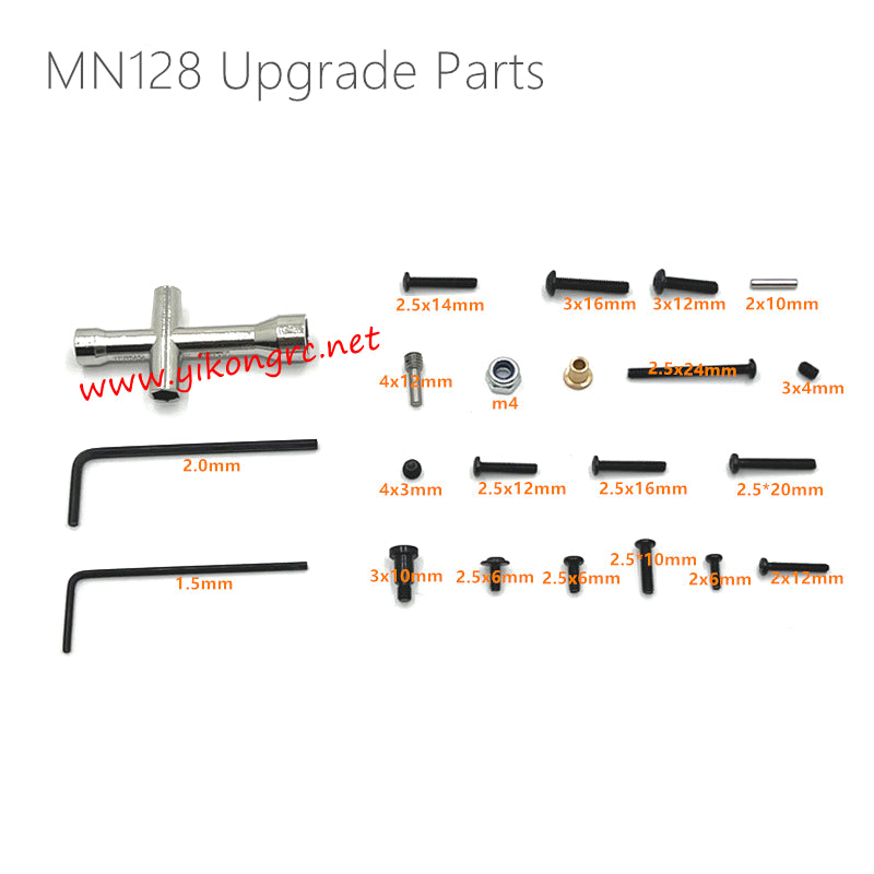 MN Model MN-128 Upgrade Parts Screw Kit details