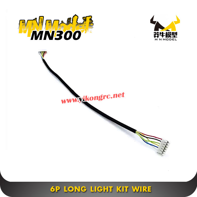 MN Model MN-300 RC Crawler Parts 6P Long Light Kit Wire