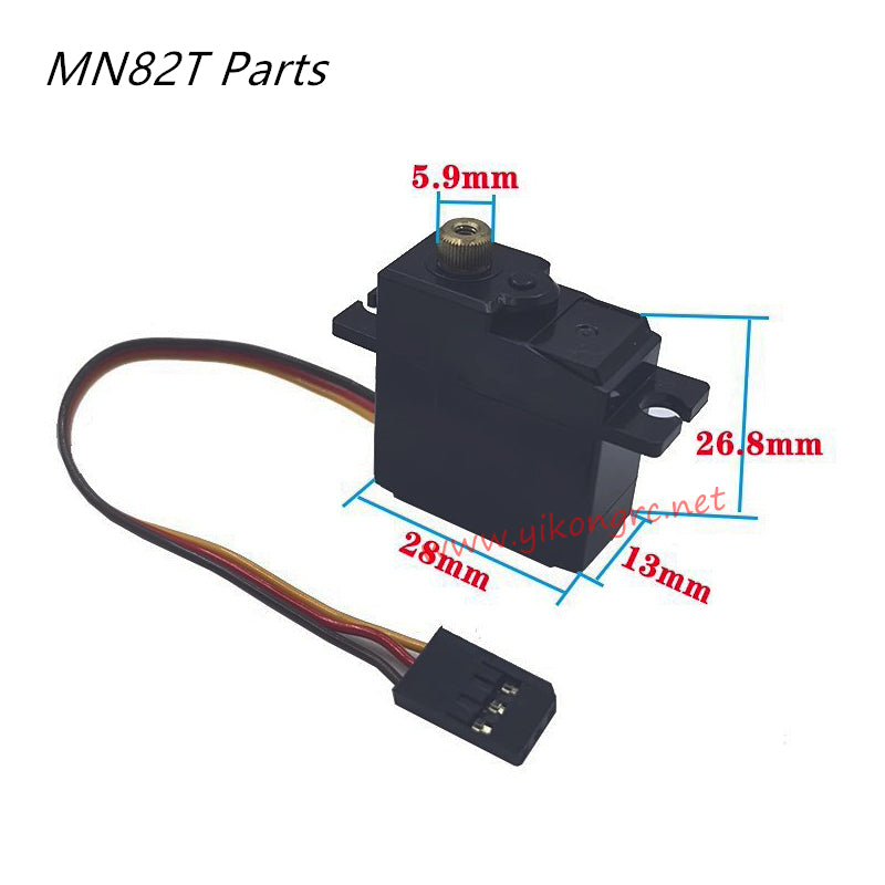 MN Model MN-82T Parts 17g Metal Gear Servo and Metal Arm size