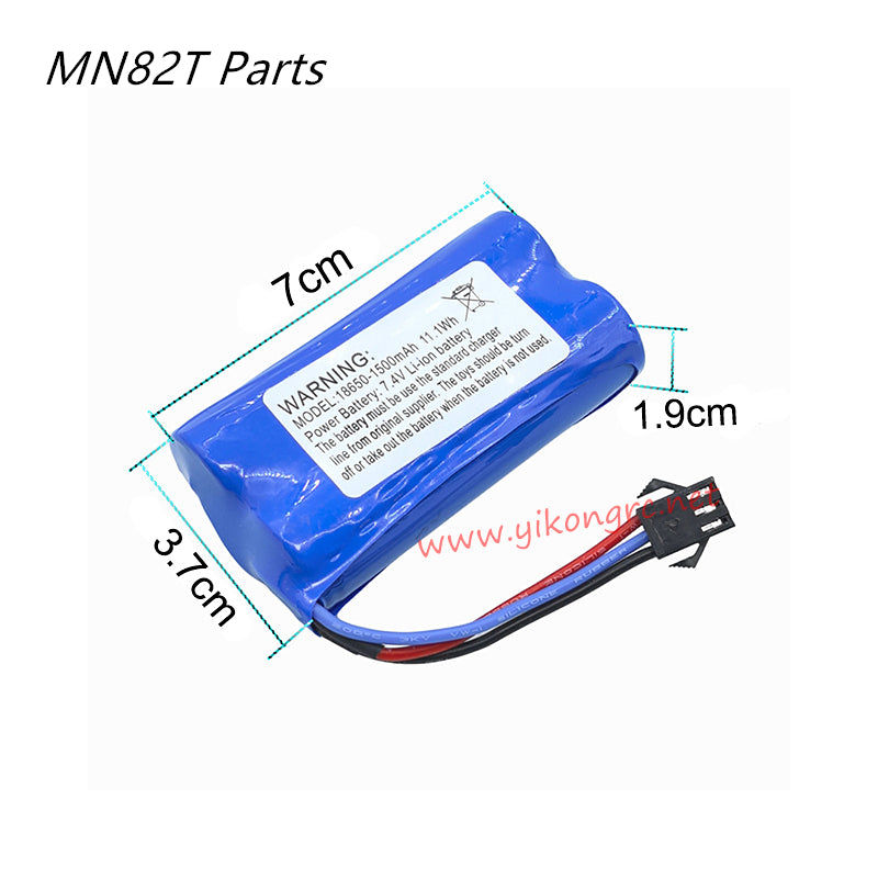 MN Model MN-82T Parts 7.4V 1500mAh Upgraded Battery