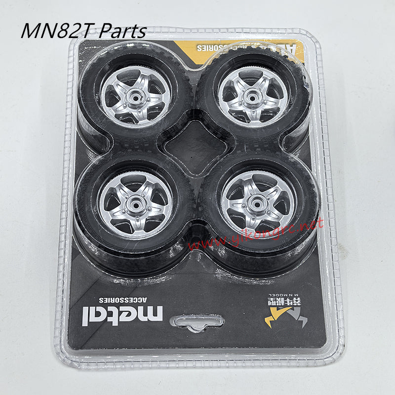 MN Model MN-82T Parts Upgraded Metal Wheel Rims and Tires