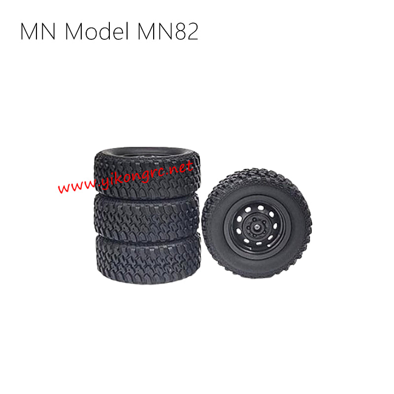 MN Model MN-82 Parts Metal Wheel Assembly D4U-09 black