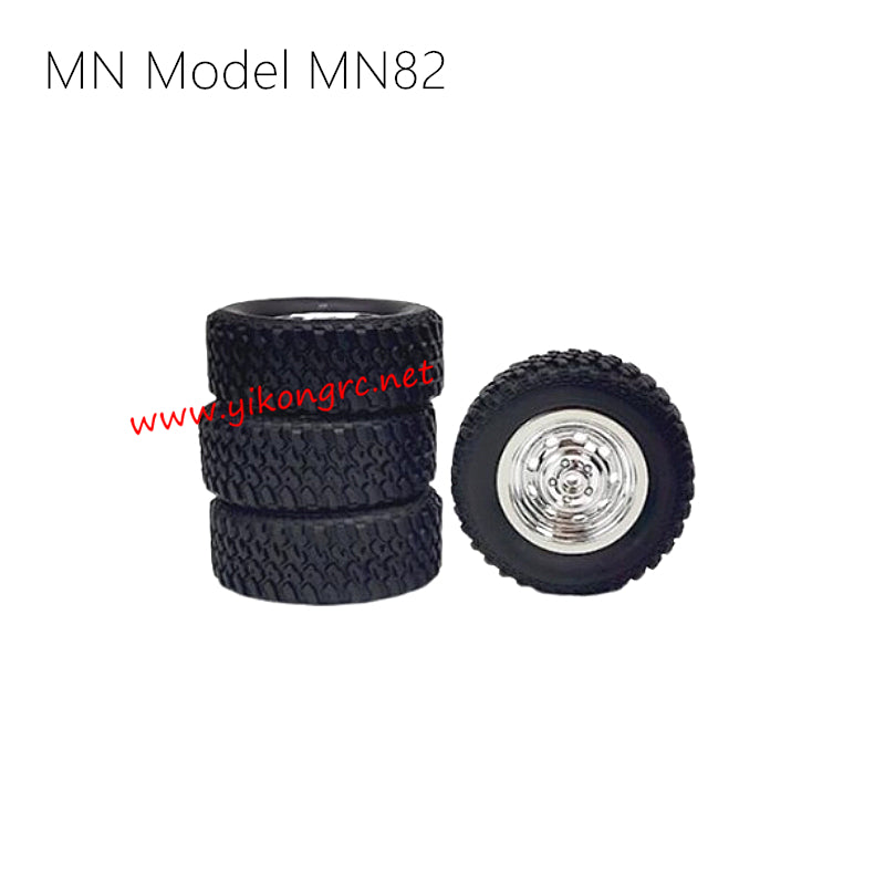 MN Model MN-82 Parts Metal Wheel Assembly D4U-09 silver