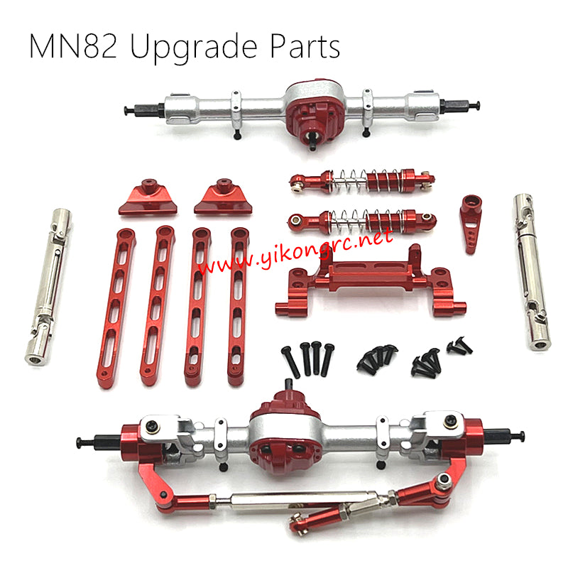 MN Model MN-82 Upgrade Parts Front and rear assembly kits red