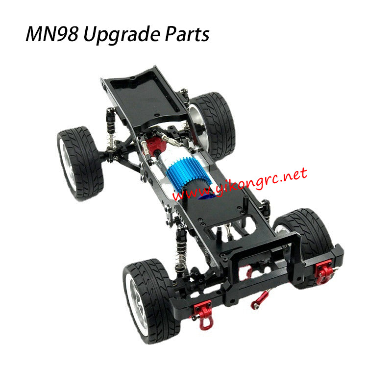 MN Model MN-98 Upgrade Parts Metal Chassis black