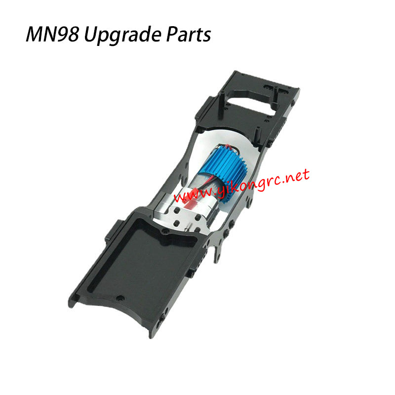 MN Model MN-98 Upgrade Parts Semi-finished Chassis Frame black metal