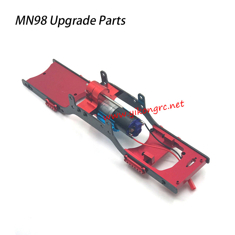 MN Model MN-98 Upgrade Parts Semi-finished Chassis Frame red metal