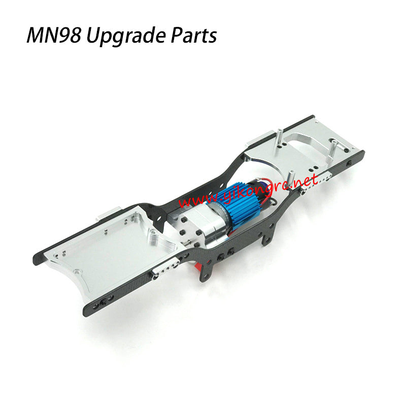 MN Model MN-98 Upgrade Parts Semi-finished Chassis Frame silver