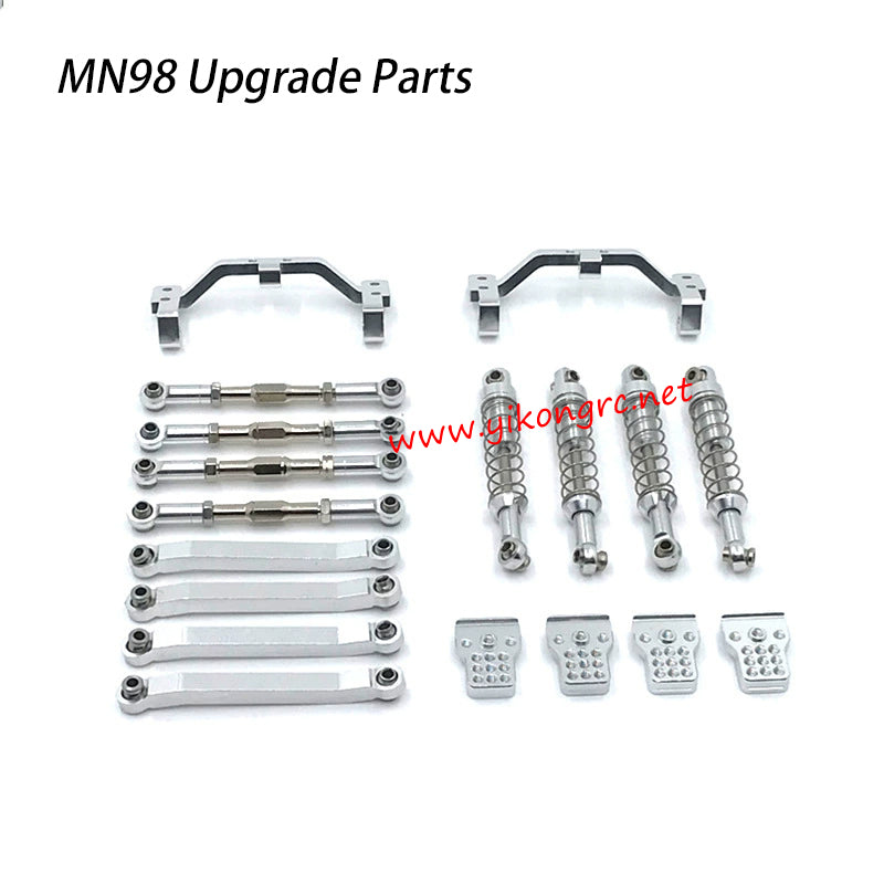 MN Model MN-98 Upgrade Parts Tie Rod, Shock Absorber, Tie Rod Mount front