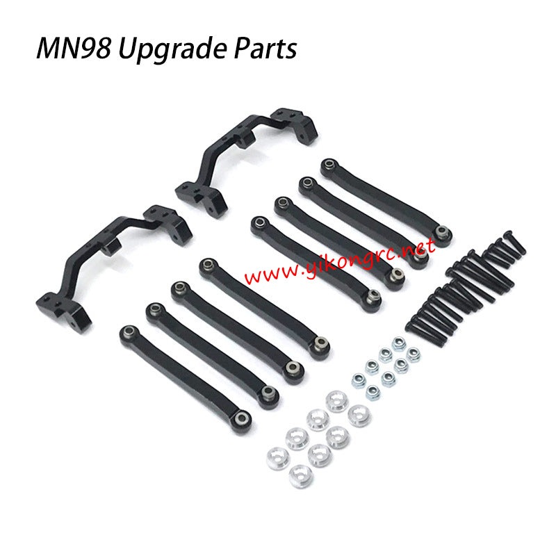 MN Model MN-98 Upgrade Parts Tie rod bracket tie rod black left