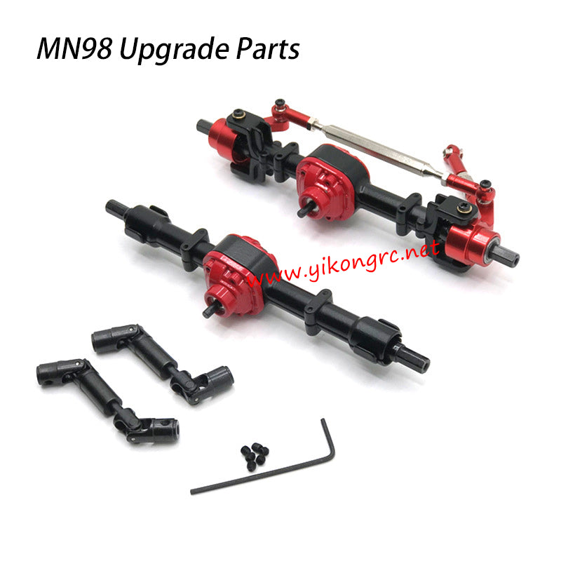 MN Model MN-98 Upgrades Front and Rear Axle Assembly, Driveshaft black
