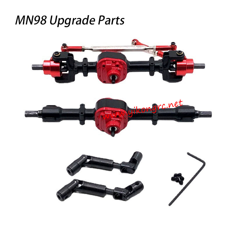 MN Model MN-98 Upgrades Front and Rear Axle Assembly, Driveshaft black metal