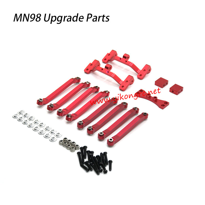 MN Model MN-98 Upgrades Modified Connecting Rod Connecting Rod Mount red