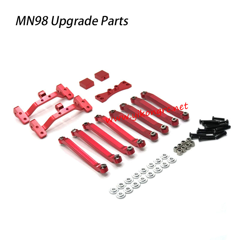 MN Model MN-98 Upgrades Modified Connecting Rod Connecting Rod Mount red metal
