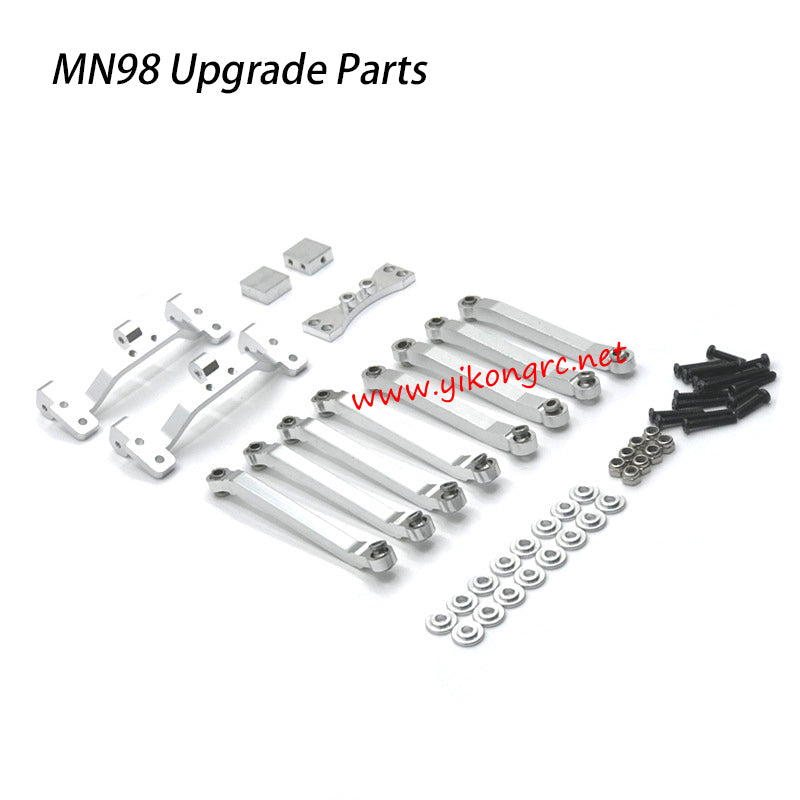 MN Model MN-98 Upgrades Modified Connecting Rod Connecting Rod Mount silver metal