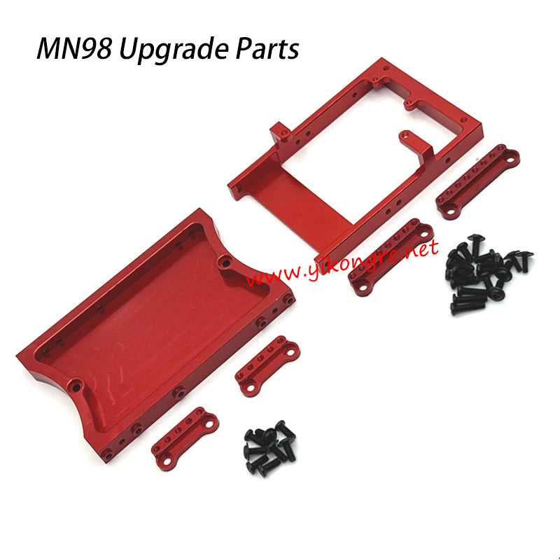 MN Model MN-98 Upgrades Tail beam, servo compartment, shock absorber bracket