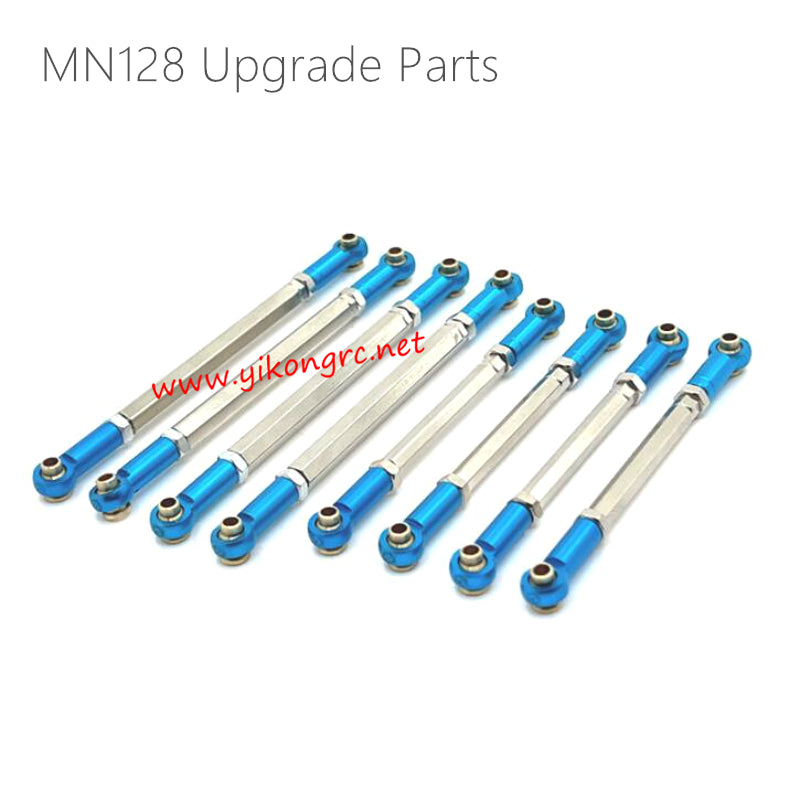MN Model MN128 Upgrades Adjustable Chassis Link Rod blue