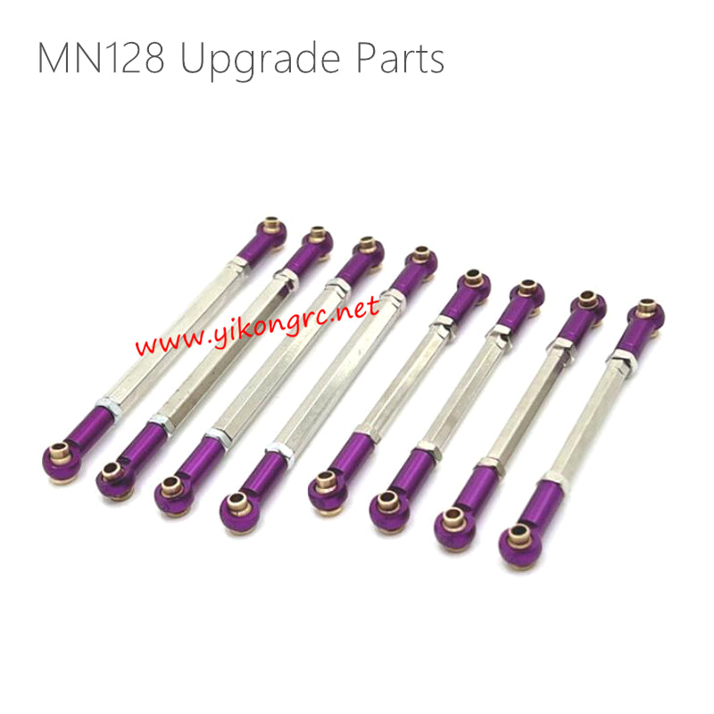 MN Model MN128 Upgrades Adjustable Chassis Link Rod purple