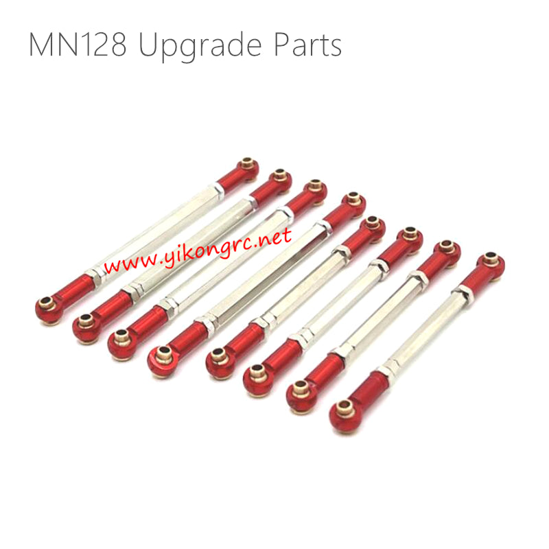 MN Model MN128 Upgrades Adjustable Chassis Link Rod red