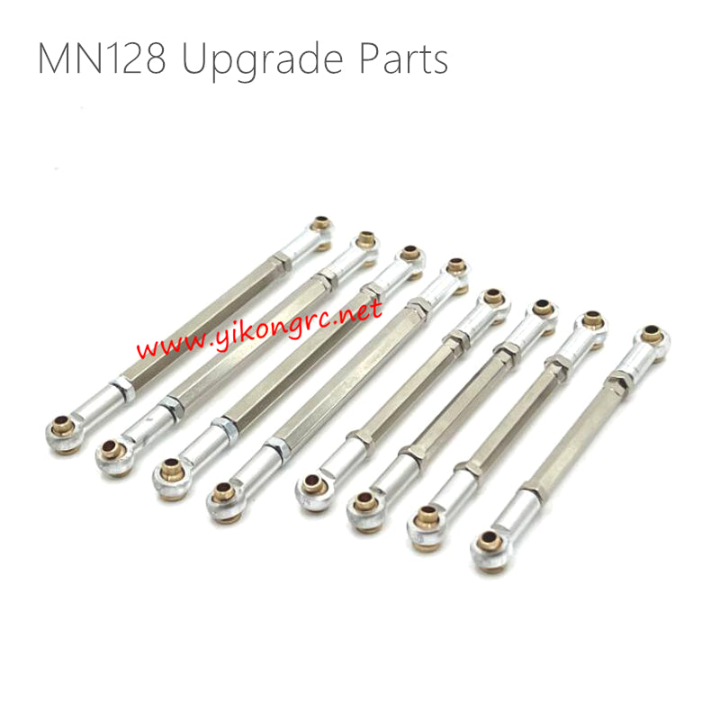 MN Model MN128 Upgrades Adjustable Chassis Link Rod silver