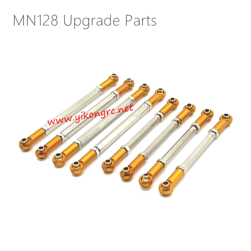 MN Model MN128 Upgrades Adjustable Chassis Link Rod yellow