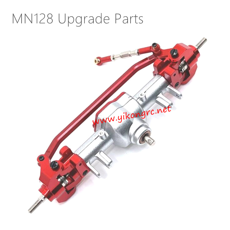 MN Model MN128 Upgrades Front Axle Assembly red silver