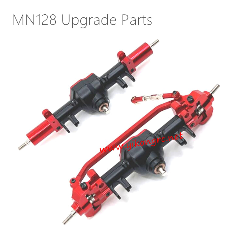MN Model MN128 Upgrades Front and Rear Axles Assembly red black