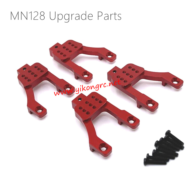 MN Model MN128 Upgrades Front and Rear Shock Absorber Bracket red