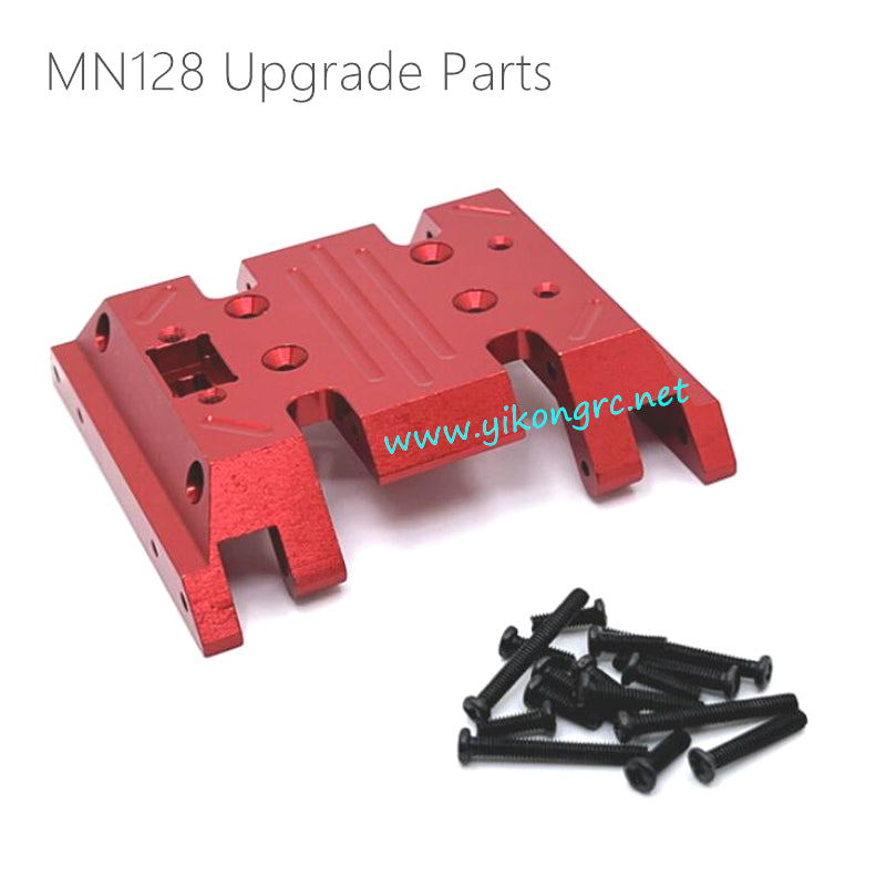 MN Model MN128 Upgrades Middle Gearbox Bottom Plate red