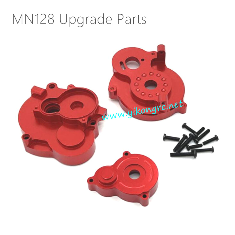 MN Model MN128 Upgrades Motor Gearbox Cover red
