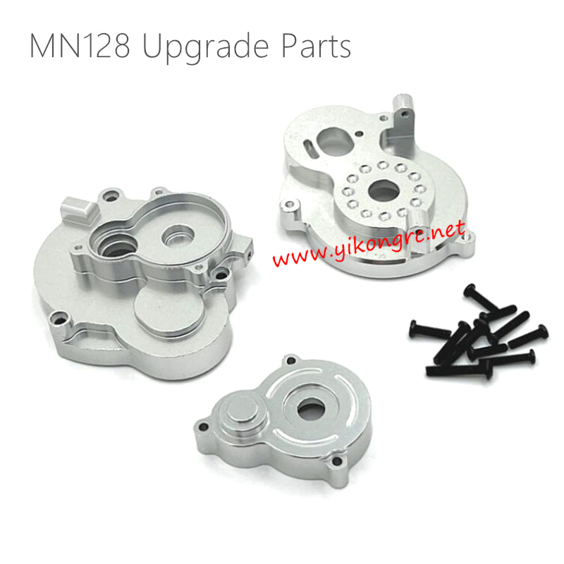 MN Model MN128 Upgrades Motor Gearbox Cover silver