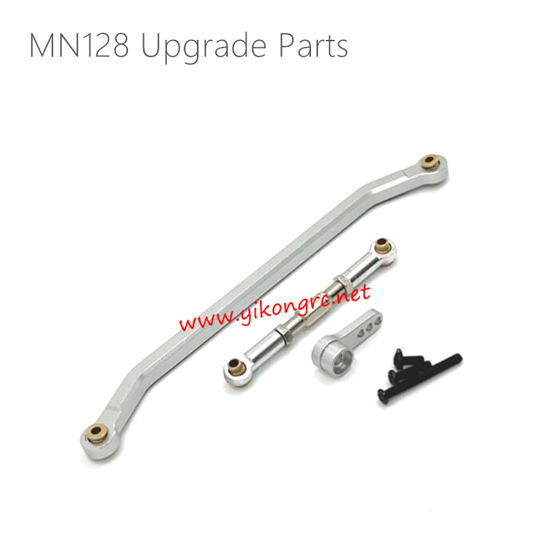 MN Model MN128 Upgrades Steering Tie Rod, Servo Arm Silver