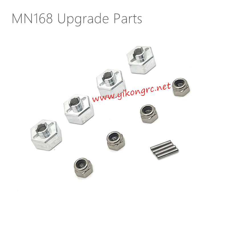 MN Model MN168 Upgrade Parts 12mm Binders Anti Loosening Nuts silver