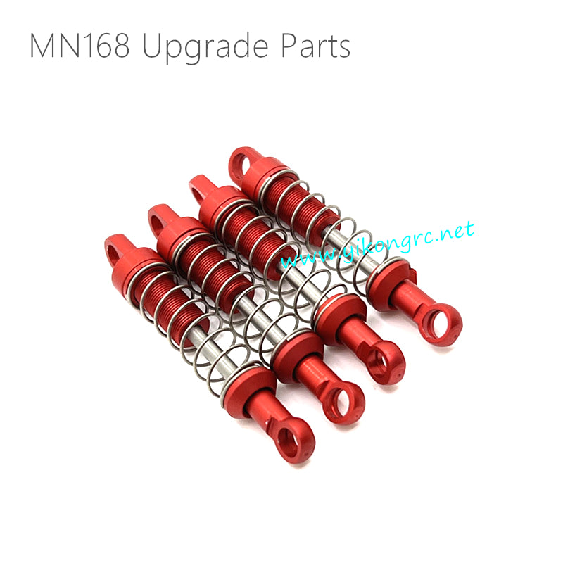 MN Model MN168 Upgrade Parts Front and rear external spring shocks Red