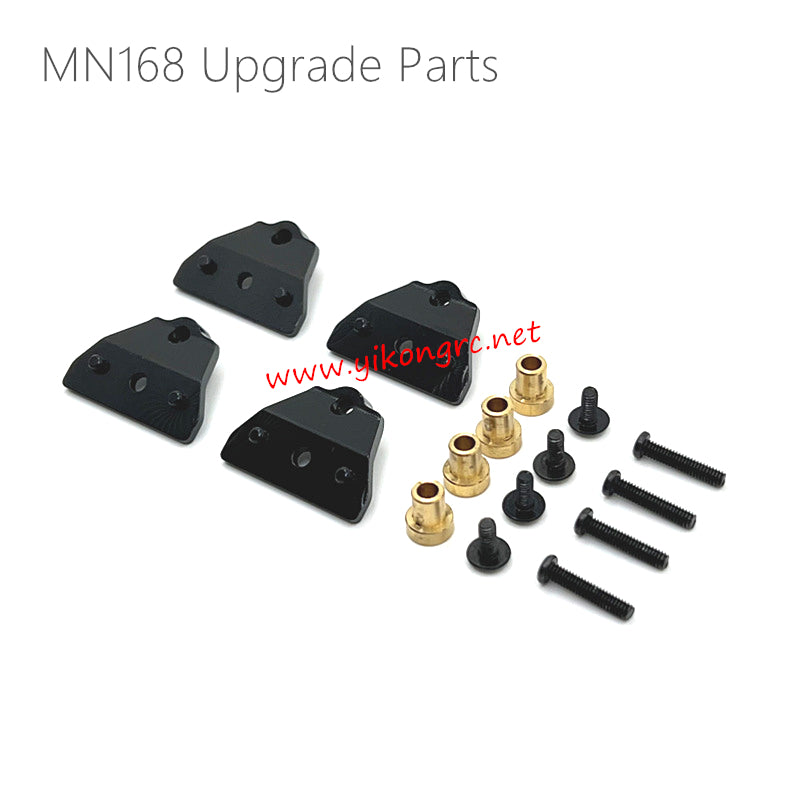 MN Model MN168 Upgrade Parts Front and rear shock mounts Black