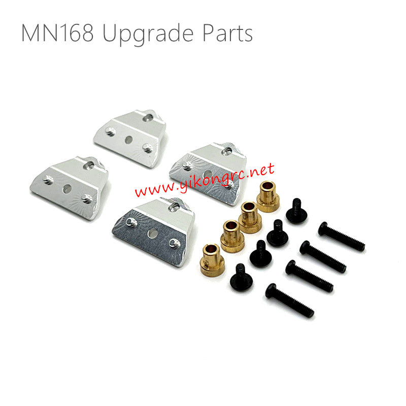 MN Model MN168 Upgrade Parts Front and rear shock mounts Silver
