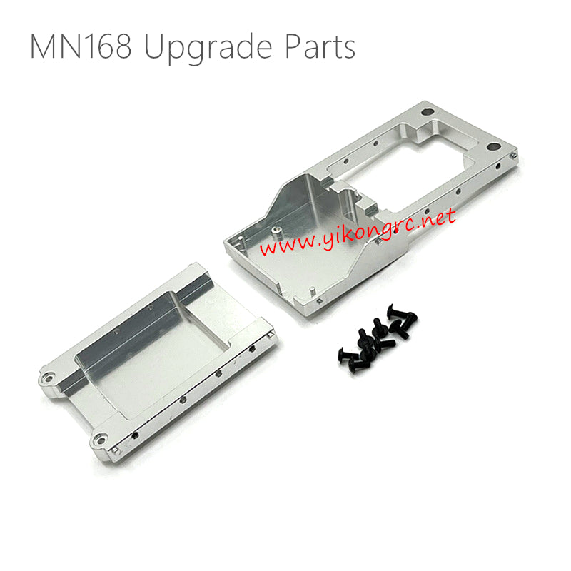 MN Model MN168 Upgrade Parts Front compartment and Tail beam Silver