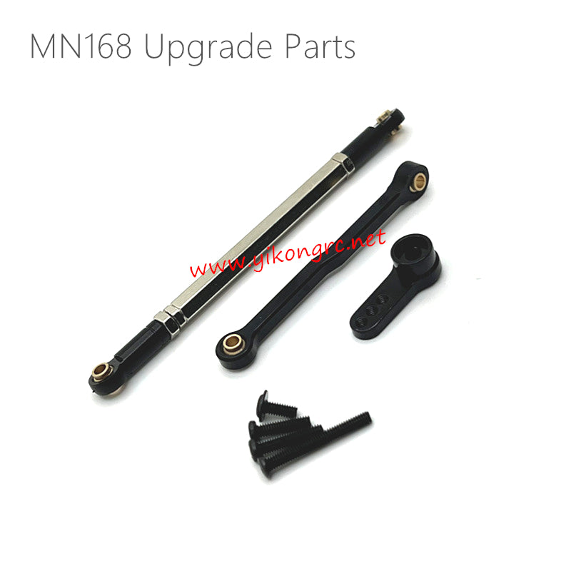 MN Model MN168 Upgrade Parts Steering Rod, Servo Arm Black