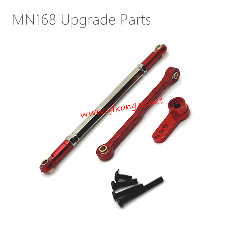 MN Model MN168 Upgrade Parts Steering Rod, Servo Arm Red