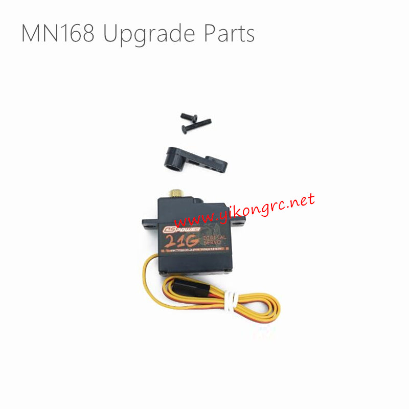 MN Model MN168 Upgrade Parts Upgrade Metal Gear 21G Servo and Metal Servo Arm Black