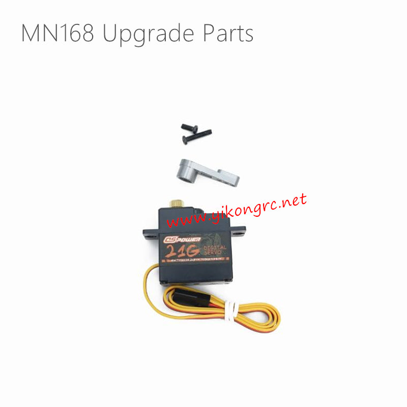 MN Model MN168 Upgrade Parts Upgrade Metal Gear 21G Servo and Metal Servo Arm Gray