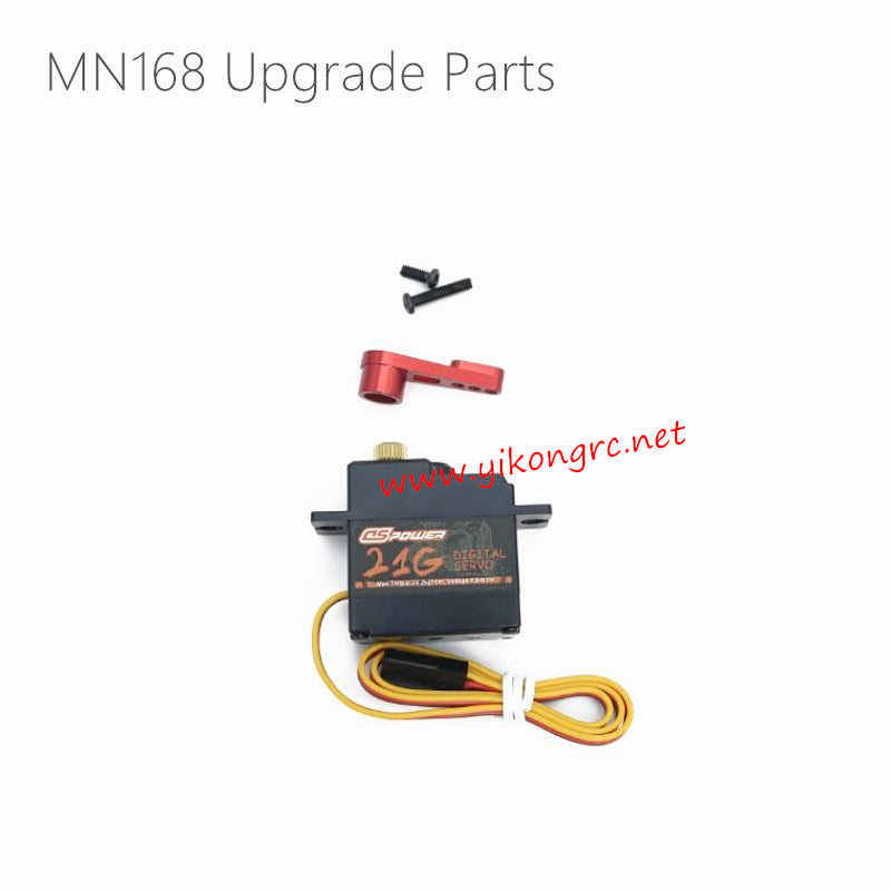MN Model MN168 Upgrade Parts Upgrade Metal Gear 21G Servo and Metal Servo Arm Red