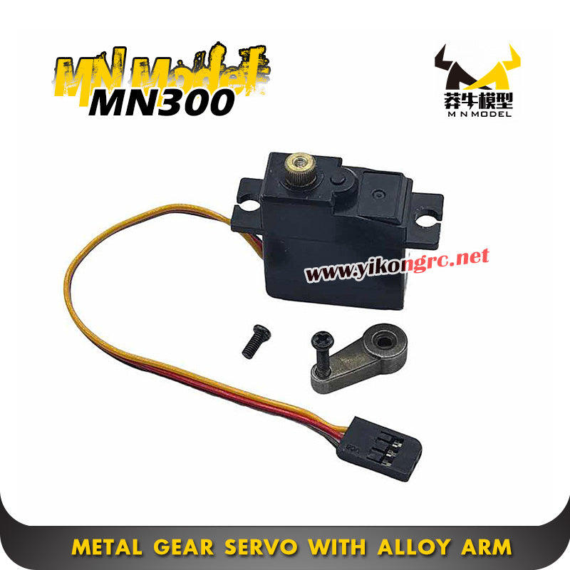 MN Model MN300 RC Car Parts Metal Gear Servo with Alloy Arm split