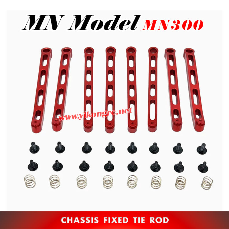 MN Model MN300 RC Crawler Upgrade Parts Chassis Fixed Tie Rod red