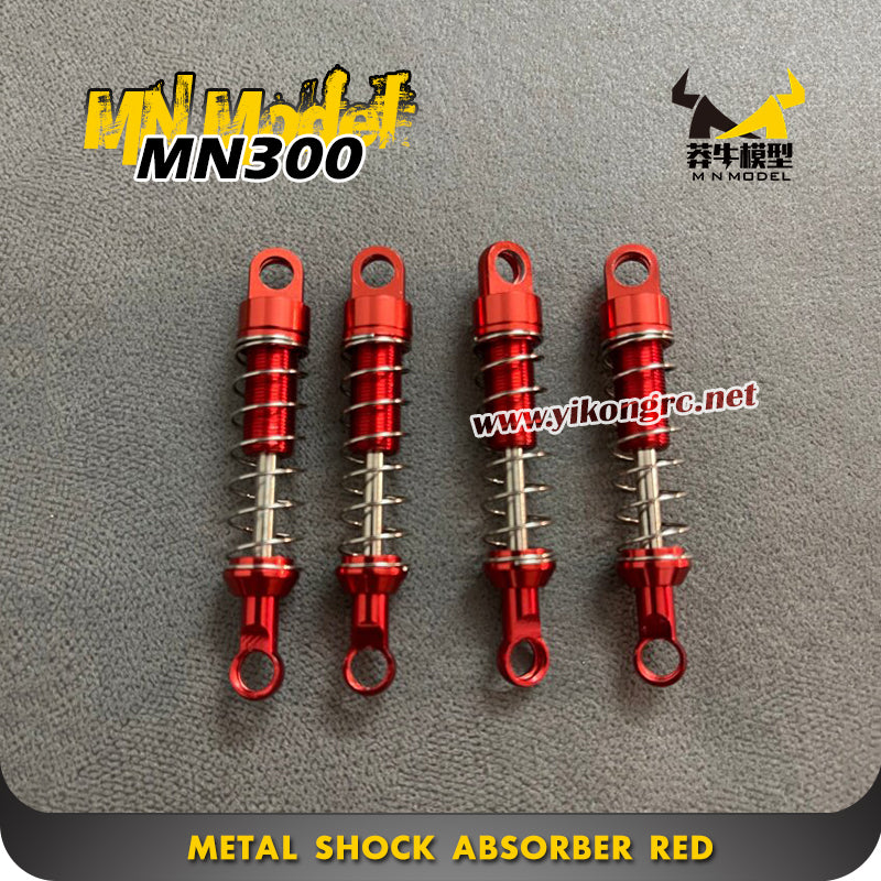 MN Model MN300 Upgrade Parts Metal Shock Absorber red