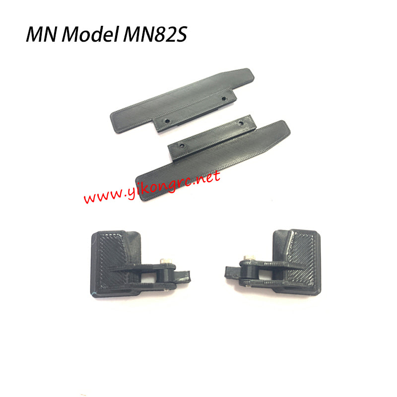 MN Model MN82S Parts Enlarged Pedals, Enlarged Rearview Mirror