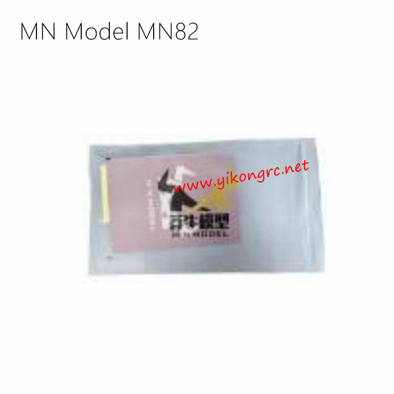 MN Model MN82 RC Truck Parts Manual and USB Charger 82A-P