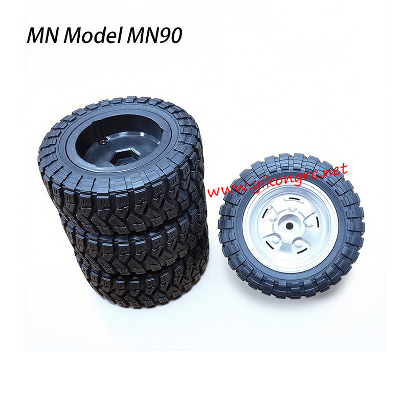 MN Model MN90 Parts Universal Anti-Puncture Tires silver